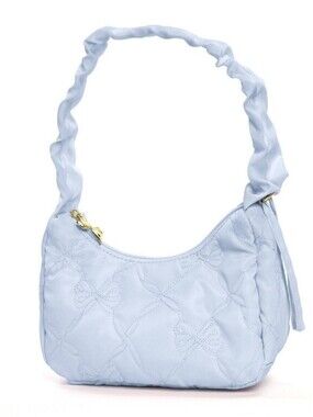 NWT Limited LoveShackFancy x Target Yoobi Quilted Shoulder Bag Whisper Blue- HTF